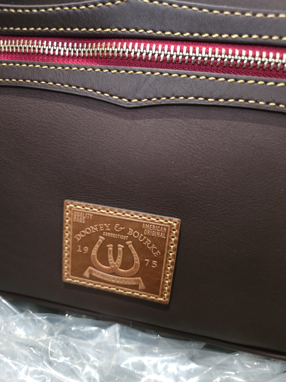 Rare Dooney & Bourke Brown T'moro Western Leather Drawstring Bucket Bag.NWT. - Picture 4 of 11